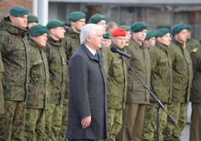 Decorations bestowed on Lithuanian peacekeepers after the mission in Afghanistan  - 1