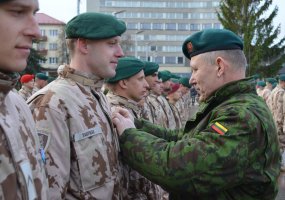 Decorations bestowed on Lithuanian peacekeepers after the mission in Afghanistan  - 3