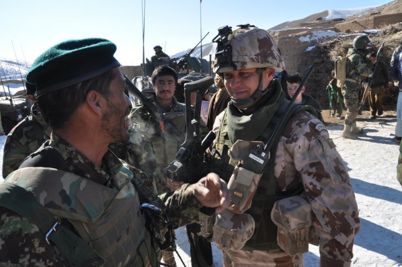 Lithuanian and Afghan troops jointly patrolled Ghor province 