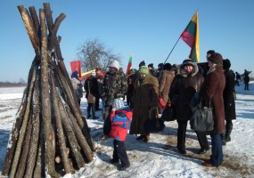 Oro gynybos batalionas prisidėjo prie Nepriklausomybės deklaracijos minėjimo Balandiškyje - 2