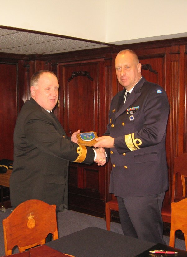 Commander Lithuanian Navy Adm (N) Kęstutis Macijauskas on visit in the Kingdom of Sweden 