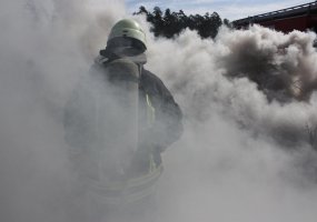 Lietuvos kariuomenės mokyklos Kazlų Rūdos poligone - bendros gaisrų gesinimo pratybos „Poligonas... - 3