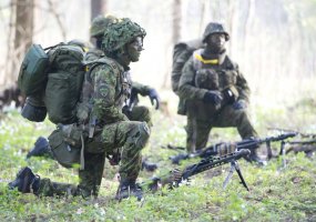 Sausumos pajėgų vadas gen. mjr. Jonas Vytautas Žukas stebėjo didžiausias Estijos kariuomenės... - 1