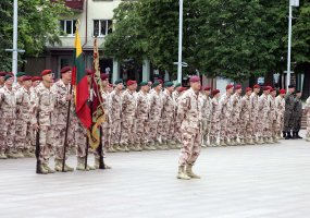 Homecoming ceremony for PRT-14 held in Panevėžys - 1