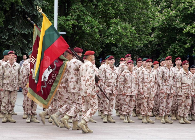 Homecoming ceremony for PRT-14 held in Panevėžys