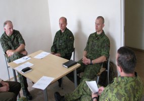 Vilniaus įgulos karininkų ramovėje buvo organizuotas pirmasis Vilniaus įgulos puskarininkių... - 2