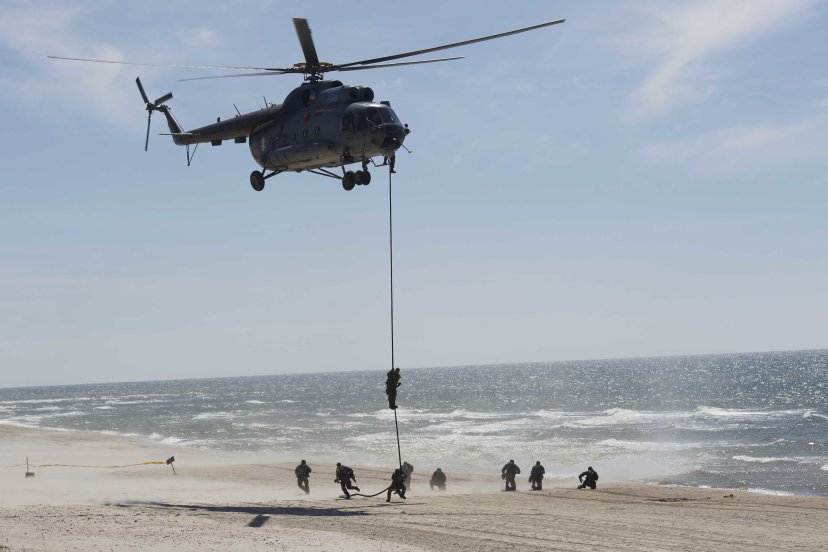 Allied forces landed on the coast of Lithuania for the first time 
