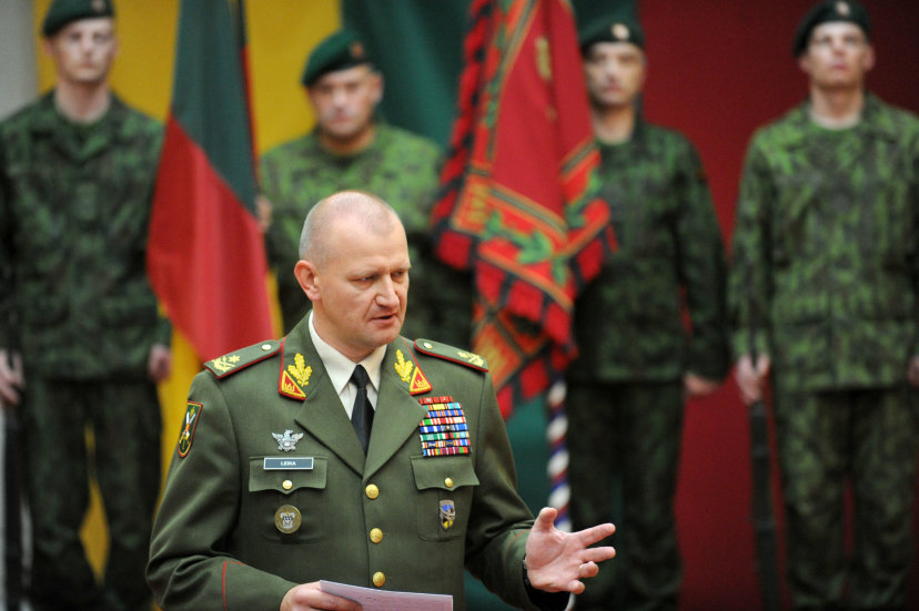 Brig Gen A. Leika in command of Lithuanian Land Force 