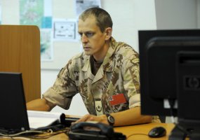 Troops on pre-deployment training took part in an energy security exercise before the mission in... - 1