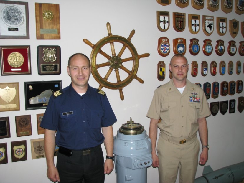  U.S. Navy Operations Coordinator for the US Embassy paid a visit to the Lithuanian Navy