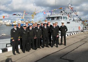 Karo laivų flotilėje vyko patrulinio laivo P32 ,,Sėlis“ vadų pasikeitimo ceremonija - 3