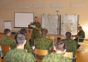 Vaidoto batalione vyko štabo ir kuopų valdymo grupių mokymai „Juodas mėnulis 2012“ - 2