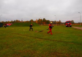 Bendros kariuomenės logistų ir ugniagesių gaisrų gesinimo pratybos Panevėžyje - 5