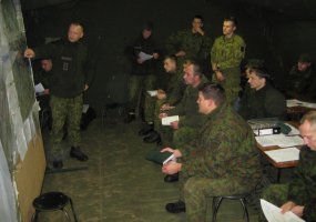 Vaidoto batalione tęsiasi štabo ir kuopų valdymo grupių mokymų ciklas - 1