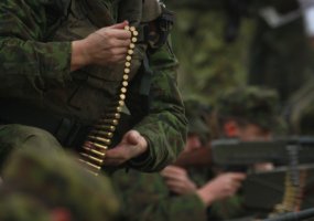 Kariai savanoriai dalyvavo lengvojo kulkosvaidžio kurse - 5
