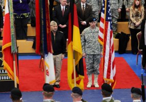 Commander of the Lithuanian Land Force Maj Gen Almantas Leika attended change of command ceremony... - 1