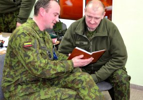 Dviejų KASP rinktinių štabai Klaipėdoje treniruojasi planuoti gynybines operacijas - 1