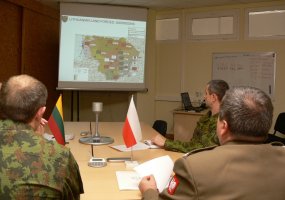 Sausumos pajėgų štabe lankėsi Lietuvai akredituotas Lenkijos gynybos atašė plk. Zbigniewas Szlękas - 1