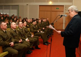 Vilniaus įgulos kariai ir savanoriai drauge paminėjo Lietuvos nepriklausomybės atkūrimo dieną - 4