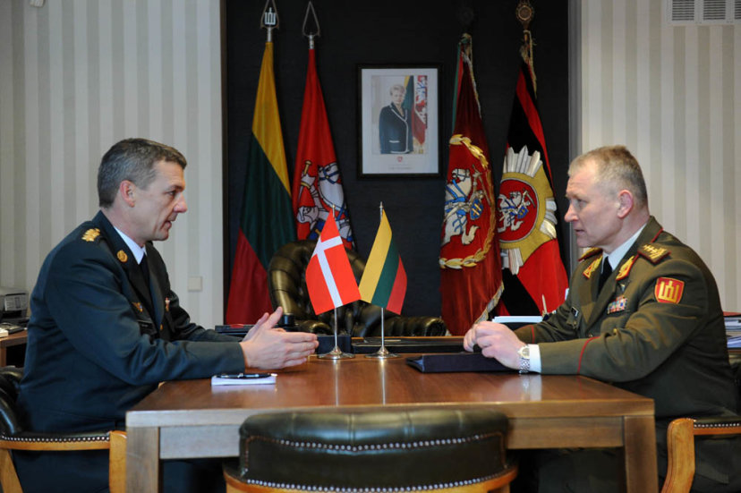 Chief of Defence of Denmark on visit in Lithuania