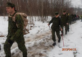 Sausumos pajėgų kariai neabejingi pėsčiųjų žygiams  - 1