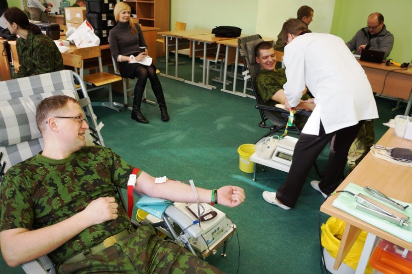 Kraujo donorystės akcija Dragūnų batalione