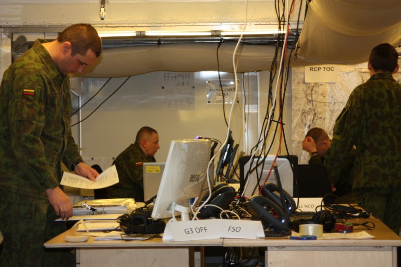 Lithuanian military attend a training event in Denmark
