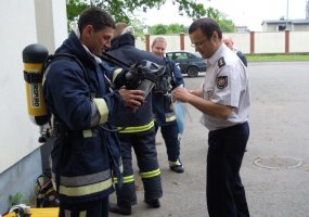 Karinių jūrų pajėgų laivo N42 „Jotvingis“ įgulos nariai dalyvavo gaisro gesinimo mokymuose - 2