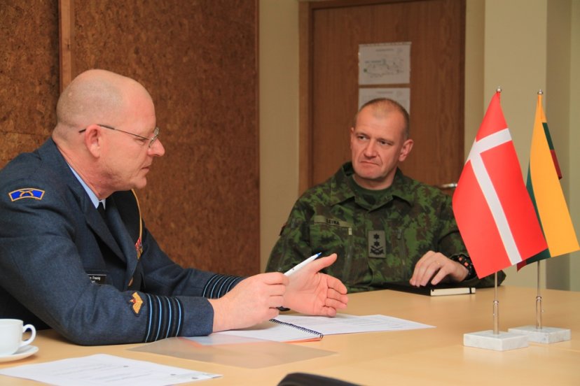 Defence Attaché of the Kingdom of Denmark paid a visit to the Lithuanian Land Force Headquarters 
