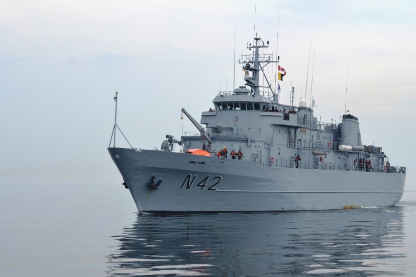 Laivas N42 „Jotvingis“ dalyvauja tarptautiniuose mokymuose jūroje „Baltijos tvirtovė 2013“