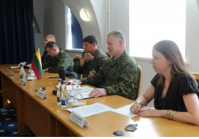 Pensilvanijos nacionalinės gvardijos vadas susitiko su Lietuvos kariuomenės vadu, lankėsi... - 2