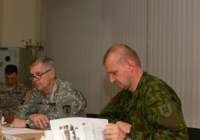 Commander of the U.S. Army Europe Lieutenant General Donald M. Campbell paid a visit to the... - 1