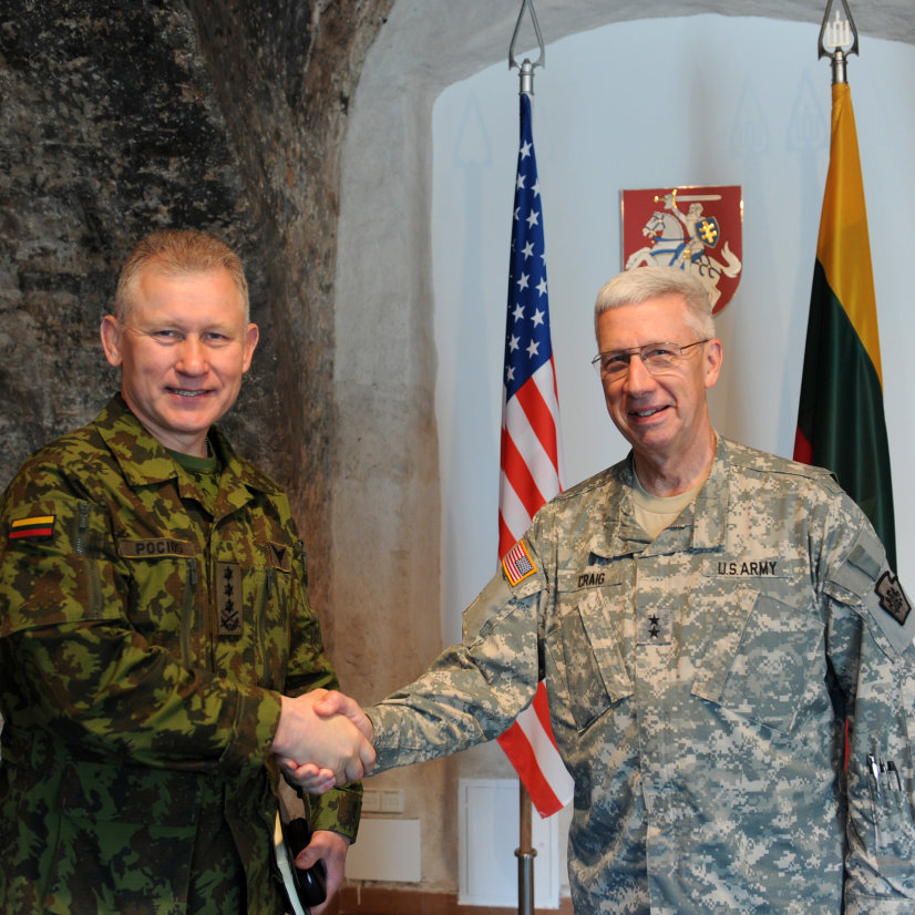 Commander of the Pennsylvania National Guard met with Chief of Defence of Lithuania and paid a...