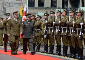 Lithuanian and Georgian Chiefs of Defence discussed further cooperation in multinational operations - 1