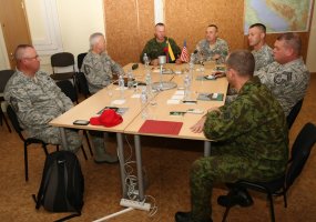 Sergeant major-level delegation of the Pennsylvania National Guard in Lithuania explore... - 1
