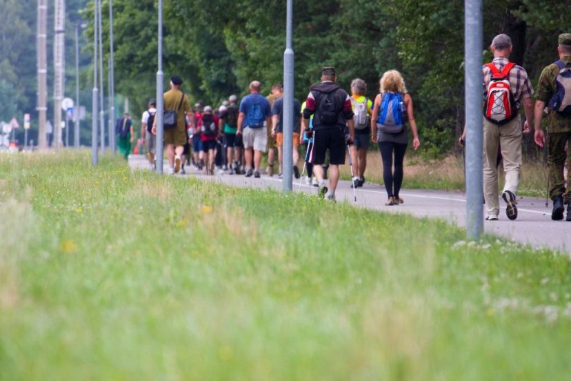 Pajūryje vyko pėsčiųjų žygis „Dragūnų keliais“