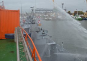Klaipėdoje kartu treniravosi Karinių jūrų pajėgų karo laivų flotilė ir Klaipėdos apskrities... - 2