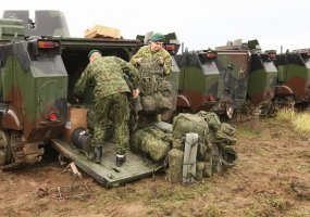 Lithuanian troops deployed to a training range in Poland to prepare for NATO Exercise STEADFAST... - 1