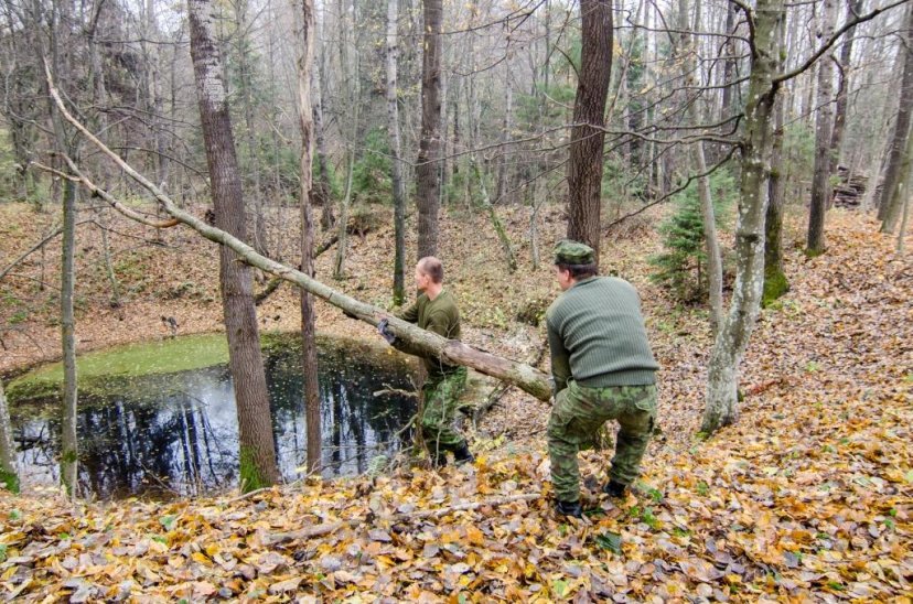 Kariai padėjo tvarkyti Aukštadvario regioninį parką