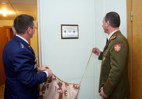 Sausumos pajėgų štabe lankėsi Jungtinių Amerikos Valstijų Pensilvanijos nacionalinės gvardijos... - 3