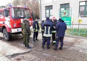 Jonušo Radvilos mokomajame pulke vyko priešgaisrinės gelbėjimo pratybos - 3