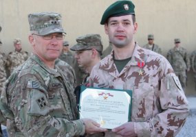 Army Major Viktoras Kucenko - the first Lithuanian officer to receive the U.S. Bronze Star Medal  - 1