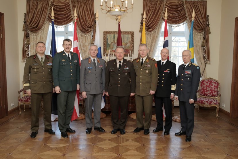 Chief of Defence of Lithuania Lt Gen A. Pocius meet with Nordic and Baltic Chiefs of Defence in...