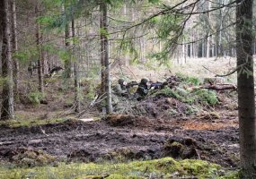 Kęstučio bataliono kariai dalyvavo lauko taktinėse pratybose - 1