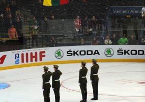 Lietuvos kariai paskelbė Pasaulio ledo ritulio čempionato pradžią - 2
