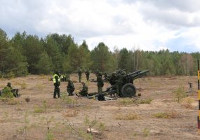 Pajūryje pirmą kartą griaudės artilerijos pabūklai - 1