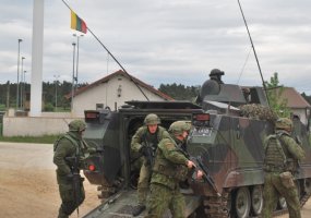 Lietuvių kariai  dalyvavo pratybose „Jungtinis ryžtas 14-04” - 1