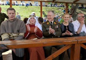 Powerful strokes of an ancient-style saber earned a 27 years old Lithuanian knight the saber of... - 3