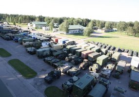 Paskutiniai pratybų „Kardo kirtis 2014“ dalyviai ir karinė technika jau pakeliui namo - 2