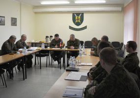 Kolegų iš Lenkijos delegacija Sausumos pajėgų Juozo Lukšos mokymo centre  - 2